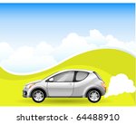alternative energy car on the... | Shutterstock .eps vector #64488910