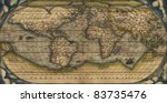 Antique Map Of The World  ...