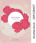 beautiful floral frame for... | Shutterstock .eps vector #189138407