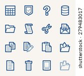 document web icons set | Shutterstock .eps vector #279483017