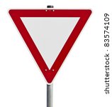 Red And White Traffic Sign....