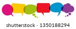 illustration of colored speech... | Shutterstock .eps vector #1350188294