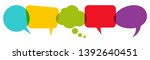illustration of colored speech... | Shutterstock .eps vector #1392640451