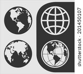 set of  symbols globe for your... | Shutterstock .eps vector #201450107