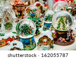 Lot Of Various Snow Globes On...
