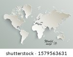 world map paper. political map... | Shutterstock .eps vector #1579563631