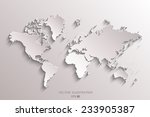 image of a vector world map | Shutterstock .eps vector #233905387