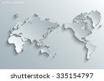 image of a vector world map | Shutterstock .eps vector #335154797