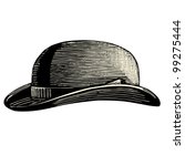 Bowler Hat   Vintage Engraved...