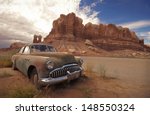 Desert Relic Old Car Rusting...