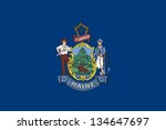 maine state flag | Shutterstock .eps vector #134647697