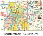 sacramento  california area map | Shutterstock .eps vector #138845291