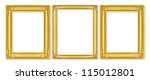 the antique gold frame on the... | Shutterstock . vector #115012801