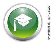 glossy graduation cap sign... | Shutterstock .eps vector #57403123