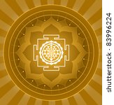 spiritual shree yantra lotus... | Shutterstock .eps vector #83996224