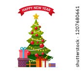 christmas concept christmas... | Shutterstock .eps vector #1207680661