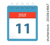 july 11   calendar icon  ... | Shutterstock .eps vector #2010614867
