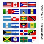 flags of the americas. part 1 | Shutterstock .eps vector #347576027
