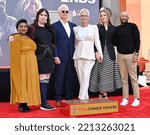 Small photo of LOS ANGELES, CA. October 12, 2022: Jamie Lee Curtis, Kynthia, Ruby Guest, Christopher Guest, Annie Guest and Jason Wolf at the TCL Chinese Theatre, Hollywood. Picture: Paul Smith-Featureflash