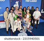 Small photo of LOS ANGELES, CA. June 10, 2023: Hannah Waddingham, Juno Temple and Ted Lasso Cast at the Ted Lasso Emmy screening at the Television Academy. Picture: Paul Smith - Featureflash