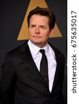 Small photo of LOS ANGELES, CA - FEBRUARY 26, 2017: Michael J. Fox in the photo room at the 89th Annual Academy Awards at Dolby Theatre, Los Angeles