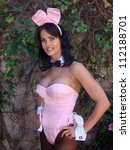 Small photo of Karen McDougal at the Playboy Golf Tee-Off Party. Playboy Mansion, Los Angeles, CA. 03-29-07