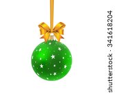 Photo of green hanging baubles | Free christmas images