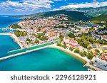 Small photo of Crikvenica. Town on Adriatic sea waterfront aerial view. Kvarner bay region of Croatia