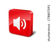 volume 3d rounded corner red... | Shutterstock .eps vector #178807091