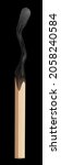 realistic burning burnt match... | Shutterstock .eps vector #2058240584