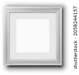wooden white frame for pictures ... | Shutterstock .eps vector #2058244157