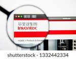 Small photo of Los Angeles, California, USA - 5 March 2019: Inventec website homepage. Inventec logo visible on display screen, Illustrative Editorial