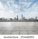 Modern Square With Skyline And...