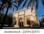 Small photo of Lonja de Palma, Sa Llotja, masterpiece of Gothic architecture in Majorca, former College of Merchants, Majorca, Balearic Islands, Spain