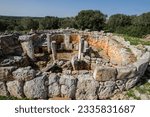 Small photo of Cartailhac Circle, Iron Age dwelling, Torre d'en Galmes talayotic village, Alaior, Menorca, Balearic Islands, Spain