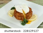 Cod Fish Cake Topped With A...