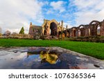 Ruins Of Melrose Abbey In The...