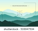 green mountains landscape with... | Shutterstock .eps vector #533047534