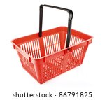 empty shopping basket isolated... | Shutterstock . vector #86791825