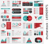 big set of infographics... | Shutterstock .eps vector #145905971
