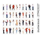 big group people diversity  | Shutterstock . vector #279423227