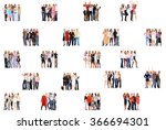 people diversity isolated... | Shutterstock . vector #366694301