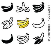 Banana Icon Collection   Vector ...