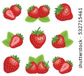 strawberry fruit icon... | Shutterstock .eps vector #532715461
