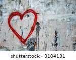 Graffiti Style Heart On The...