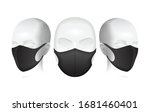 Protective Mask. Black Dust...