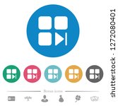 component next flat white icons ... | Shutterstock .eps vector #1272080401