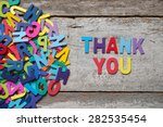 The Colorful Words "thank You"...
