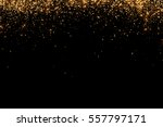 waterfalls of golden glitter sparkle bubbles champagne particles stars on black background,happy new year holiday concept
