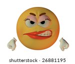 female smilie angry | Shutterstock . vector #26881195
